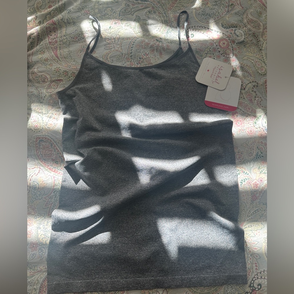 Isabel Maternity Gray Women's Tank M/L